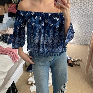 South Moon Under’s Abbeline Blue Top